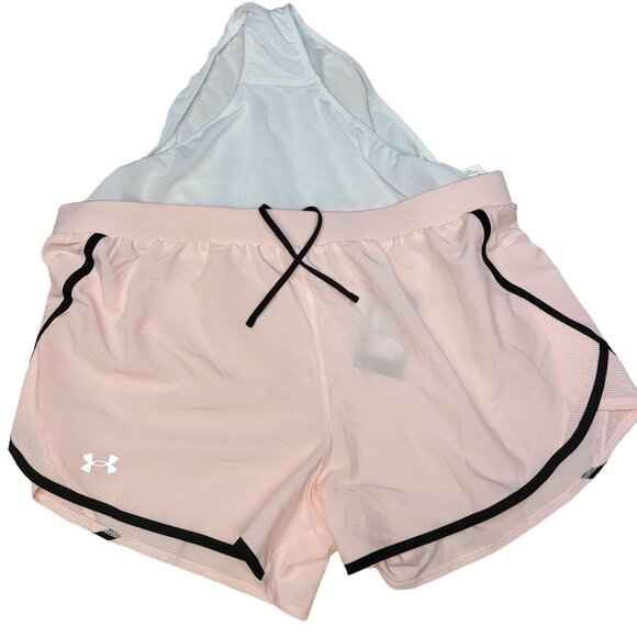 Under Armour Womens Loose Fit HeatGear Running Shorts XL Pink NWT - Picture 8 of 15